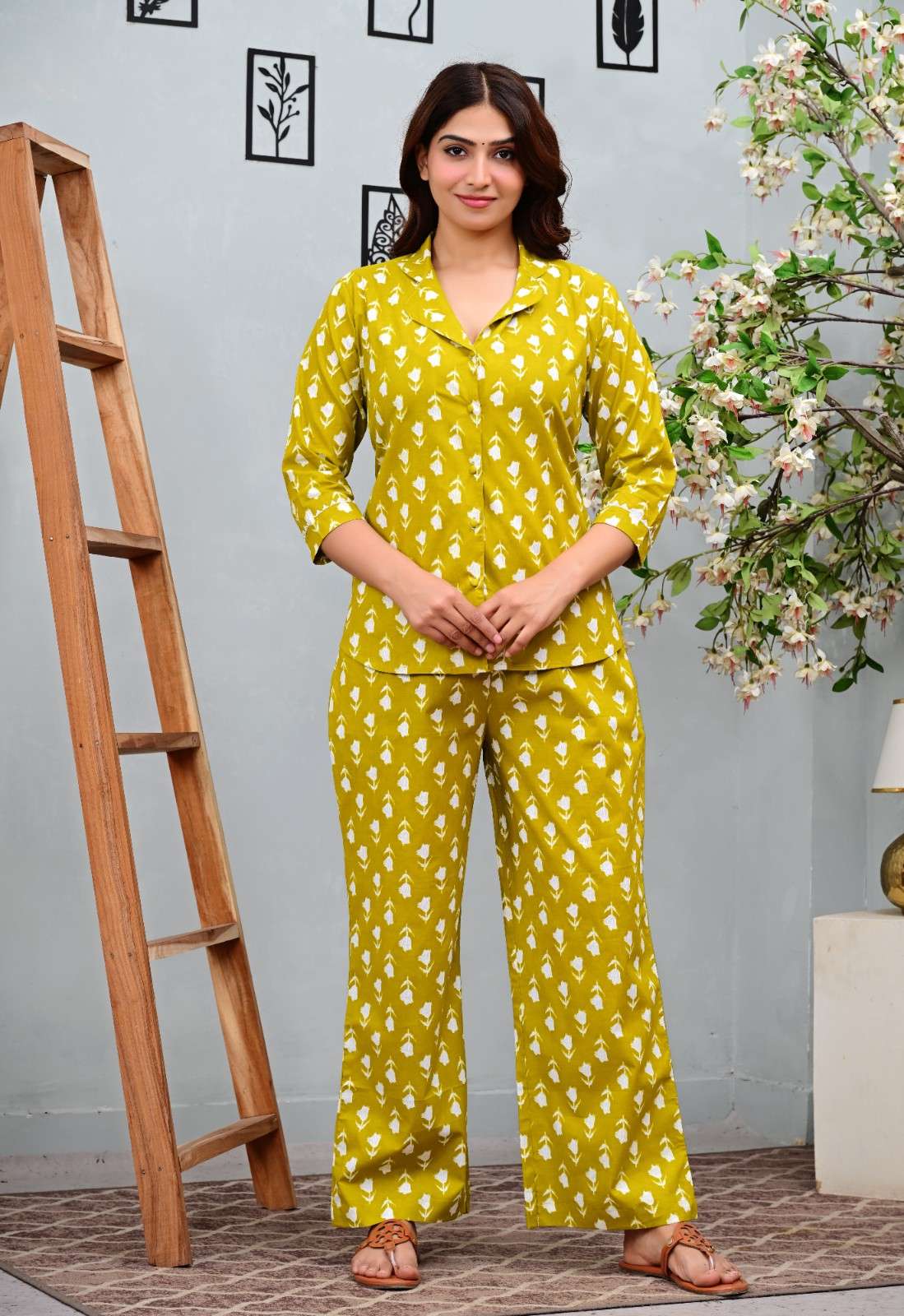 Floral Printed Shirt & Trouser Co-ord Set price missing