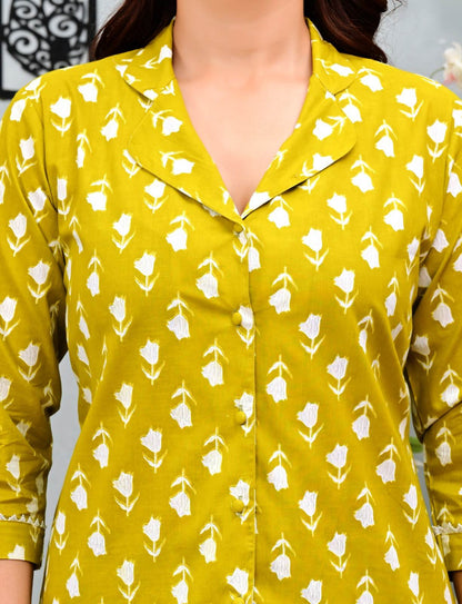 Floral Printed Shirt & Trouser Co-ord Set price missing