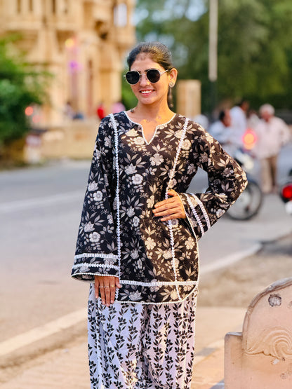 Noor Noir Floral Set