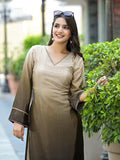 Women Ombre Olive A-Line Kurta Set